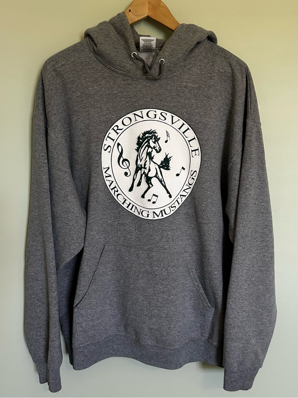 Strongsville Marching Band Mustangs Hoodie Hooded Sweatshirt Size XL